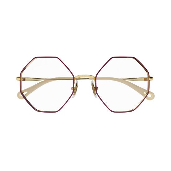26SS 끌로에 선글라스 CH0022O 010 BURGUNDY GOLD TRANSPARENT - CHLOE
