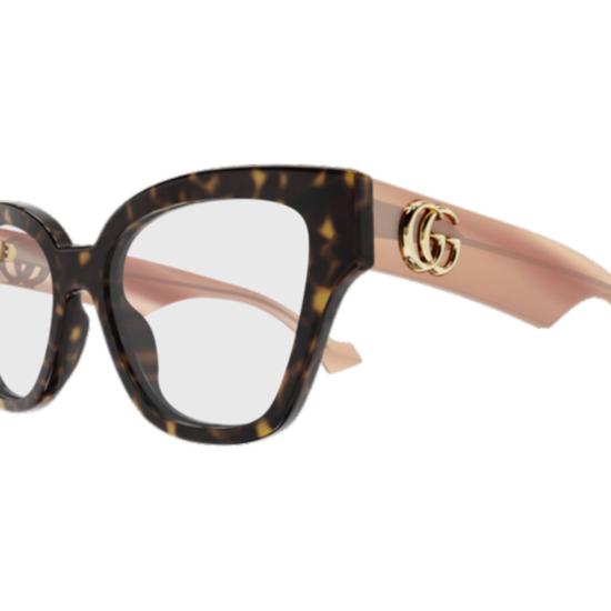 25FW 구찌 선글라스 GG1424O 014 HAVANA PINK TRANSPARENT - GUCCI