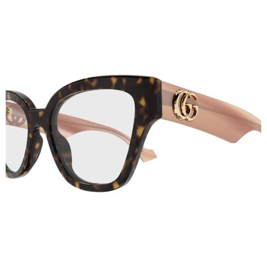 25FW 구찌 선글라스 GG1424O 014 HAVANA PINK TRANSPARENT - GUCCI