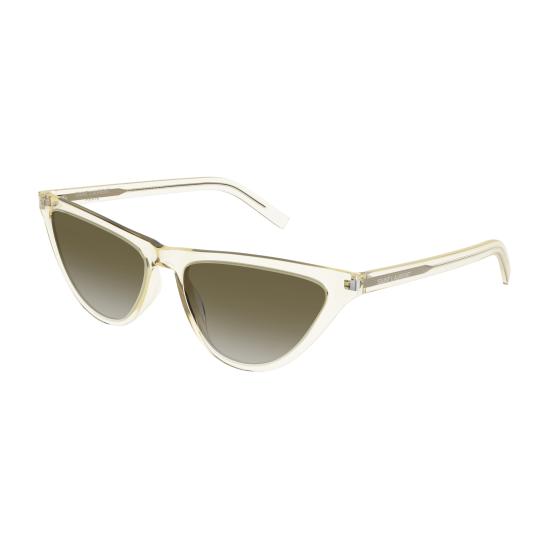25FW 생로랑 선글라스 SL 550 SLIM 005 YELLOW YELLOW BROWN - SAINT LAURENT
