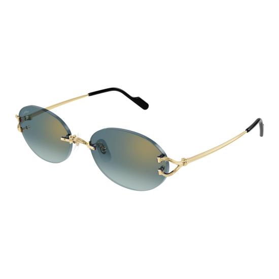26SS 까르띠에 선글라스 CT0551S 007 GOLD GOLD GREEN