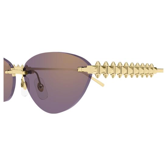 26SS 까르띠에 선글라스 CT0543S 004 GOLD GOLD VIOLET - CARTIER