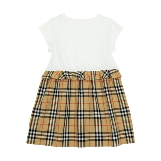  [키즈] 버버리 원피스 아동용 드레스 (화이트/뉴트럴 컬러) - BURBERRY