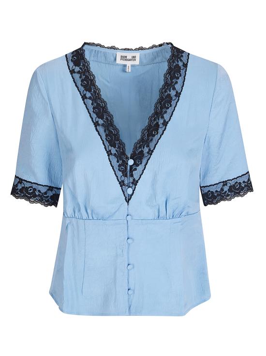 26SS 바움 운드 페르드가르텐 반팔 티셔츠 24796 C7503 Dusk Blue