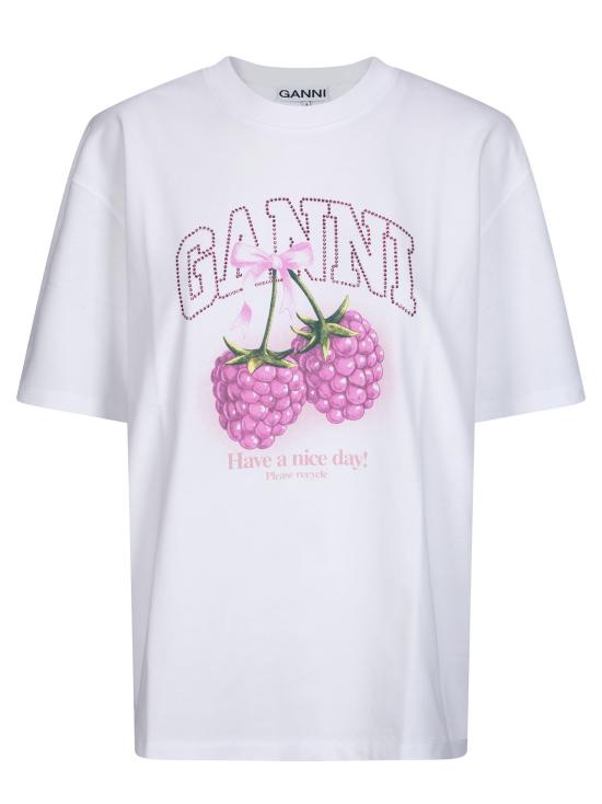 26SS 가니 반팔 티셔츠 A1050140 151 Bright White