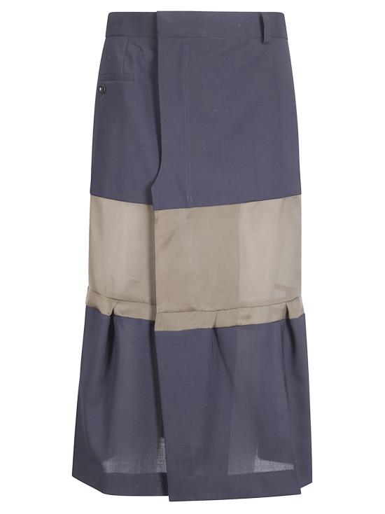 26SS 사카이 롱 스커트 2608432 212 NAVY KHAKI