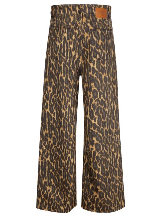 26SS 가니 레오파드 배기진 A1100033 894 Khaki - GANNI