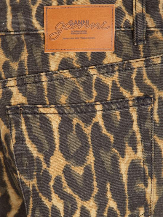 26SS 가니 레오파드 배기진 A1100033 894 Khaki - GANNI