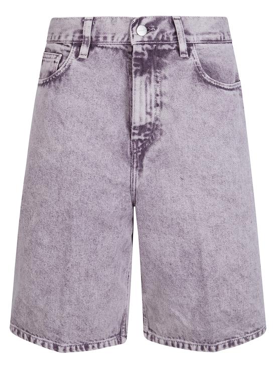 26SS 칼하트 WIP 숏팬츠 I036530 3J15F Cozy Purple Chalk Wash