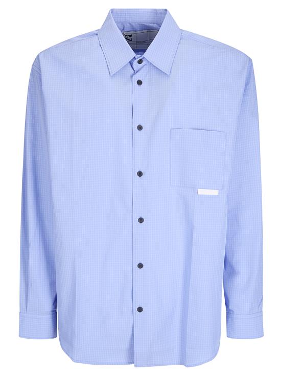 26SS GR10K REPLICATED 긴팔 셔츠 DR021305DY83 83 Check Light Blu