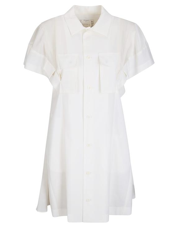 26SS 사카이 미디 원피스 2608427 151 OFF WHITE