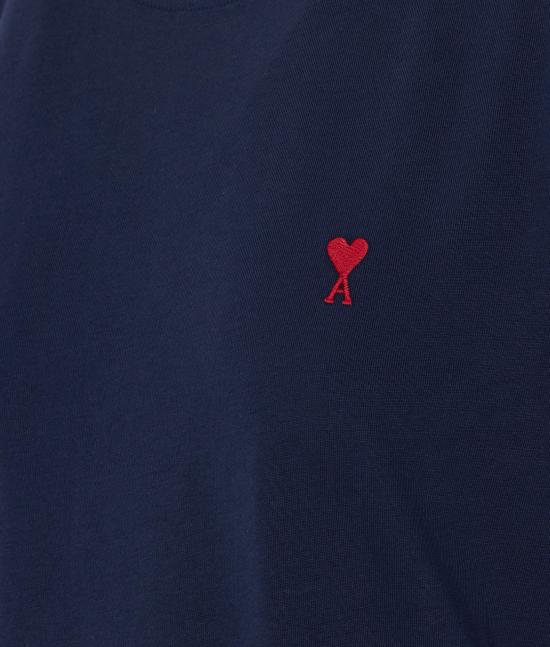 26SS 아미 알렉산드르 마티우시 반팔 티셔츠 BFUTS035 724430 Blue - AMI ALEXANDRE MATIUSSI