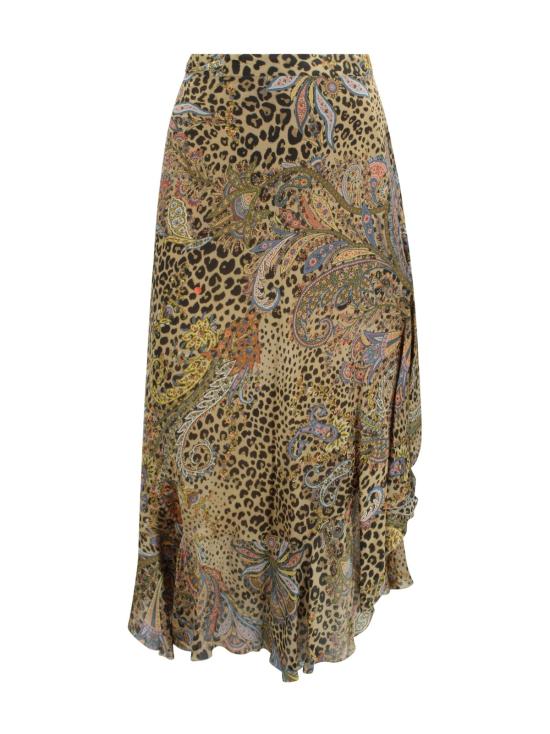  에트로 미디 스커트 페오 당제