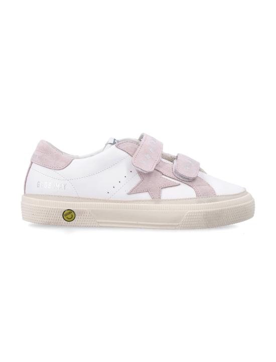  [키즈] 골든구스 스니커즈 골든 구스 5월 아동용 스쿨 스니커즈 화이트/핑크