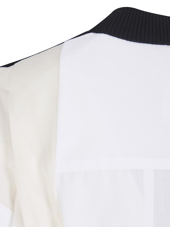 26SS 사카이 미디 원피스 2608485 004 BLACK OFF WHITE - SACAI