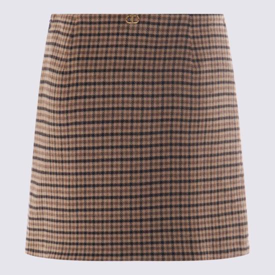  트윈셋 숏 스커트 울 스커트 - TWINSET