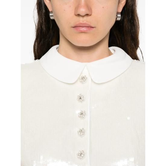  셀프 포트레이트 블라우스 탑  화이트 - SELF PORTRAIT