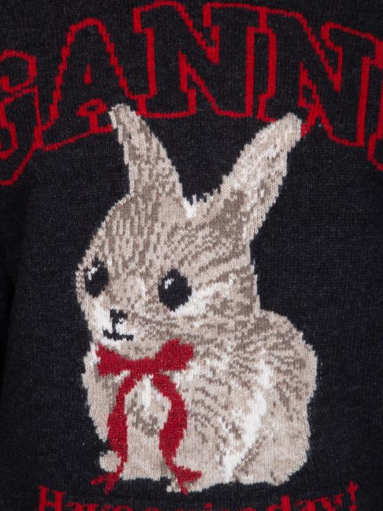 26SS 가니 그래픽 울 니트 A1070047 252 PHANTOM - GANNI