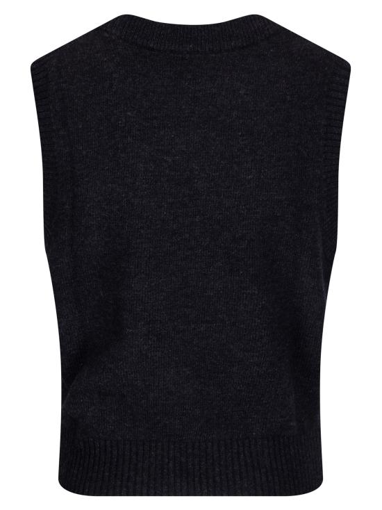 26SS 가니 그래픽 울 베스트 A1070264 252 PHANTOM - GANNI