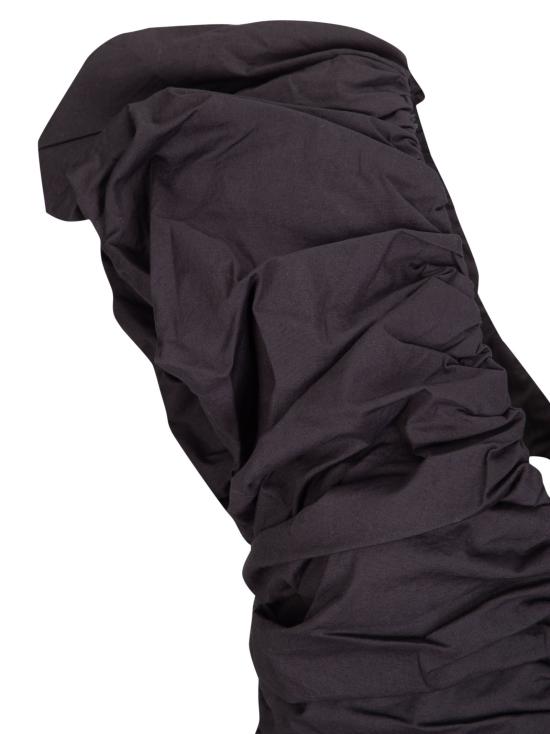 26SS 가니 투웨이 집 클로저 러치드 슬리브리스 탑 A1040071 099 Black - GANNI