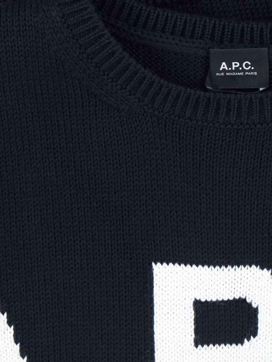  아페쎄 스웨터 A.P.C. 로고  블루 - A.P.C.