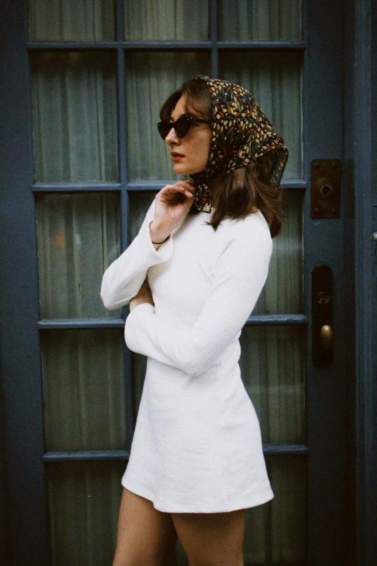  Cloak & Dagger 숏 원피스 클록 앤 대거 바르도 미니 드레스 블랑쉬