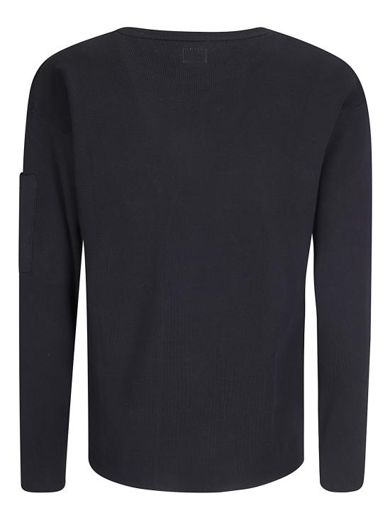 26SS 씨피 컴퍼니 코튼 씨 아일랜드 렌즈 스웨터 20CMKN097A110560A 999 BLACK - C.P. COMPANY