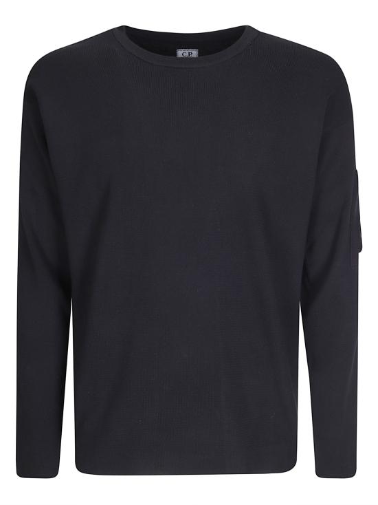 26SS 씨피 컴퍼니 코튼 씨 아일랜드 렌즈 스웨터 20CMKN097A110560A 999 BLACK