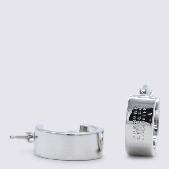  MM6 메종마르지엘라 이어링 Mm6 메종 마르지엘라 실버 브라스  (광택 처리된 팔라듐) - MM6 MAISON MARGIELA