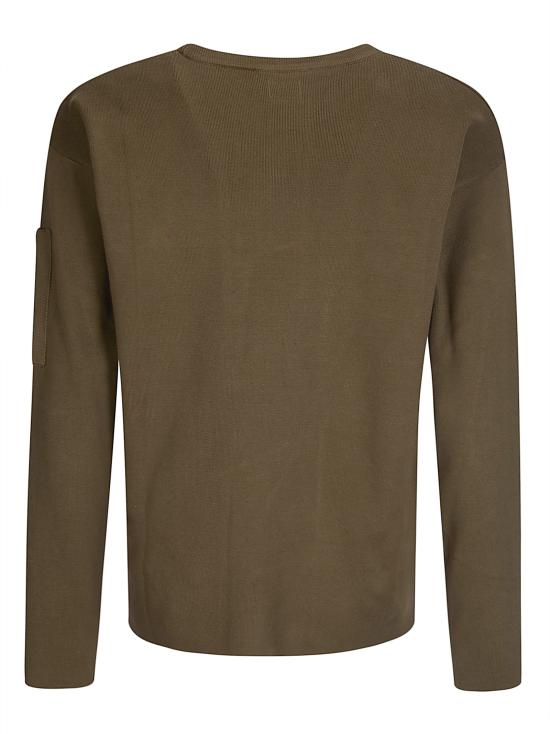 26SS 씨피 컴퍼니 코튼 씨 아일랜드 렌즈 스웨터 20CMKN097A110560A 683 IVY GREEN - C.P. COMPANY