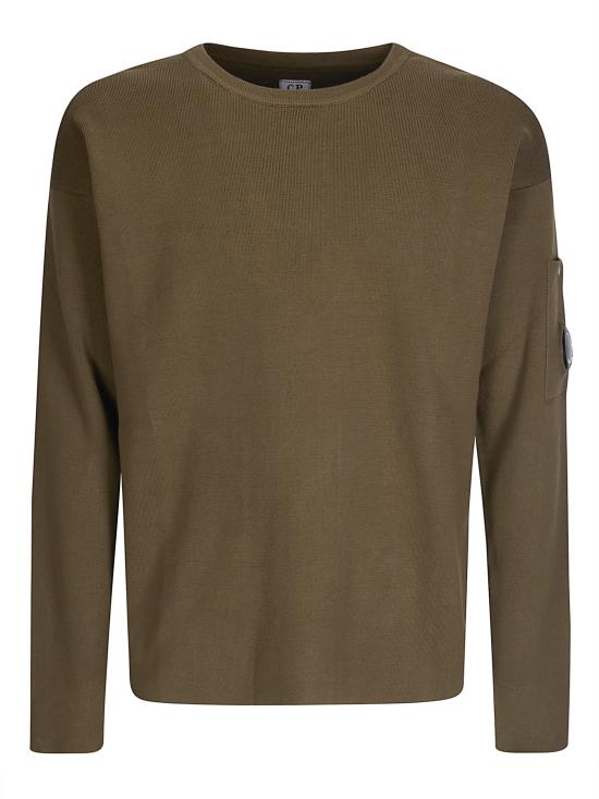 26SS 씨피 컴퍼니 코튼 씨 아일랜드 렌즈 스웨터 20CMKN097A110560A 683 IVY GREEN