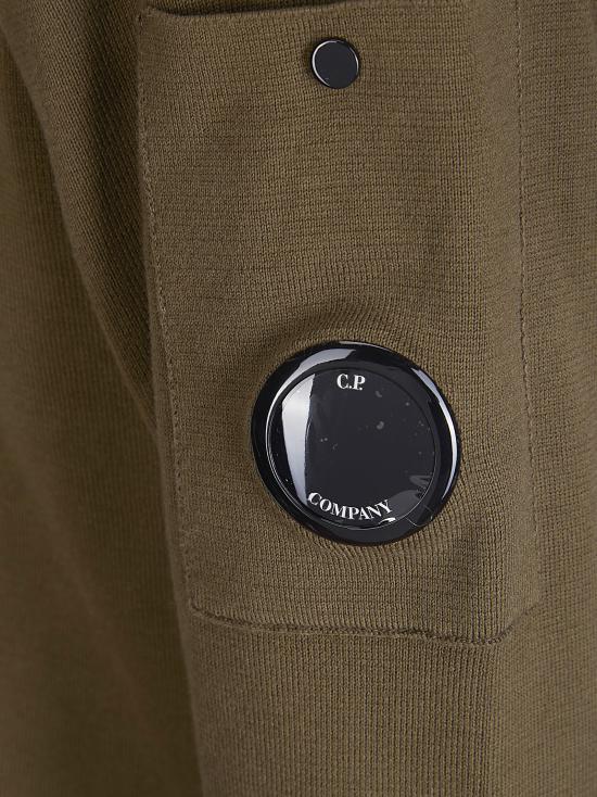 26SS 씨피 컴퍼니 코튼 씨 아일랜드 렌즈 스웨터 20CMKN097A110560A 683 IVY GREEN - C.P. COMPANY