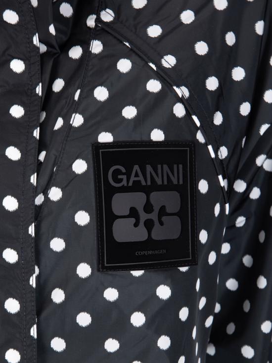 26SS 가니 도트 프린트 나일론 자켓 A1010085 099 Black - GANNI