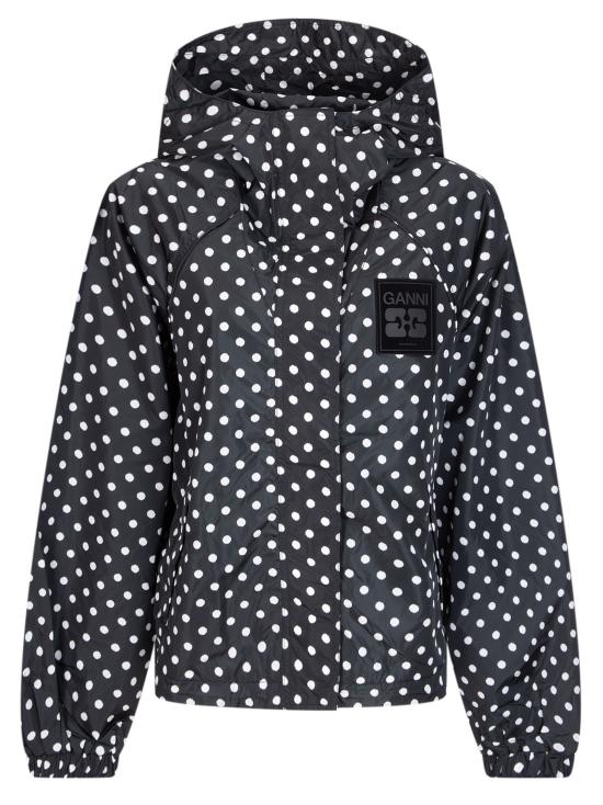 26SS 가니 도트 프린트 나일론 자켓 A1010085 099 Black