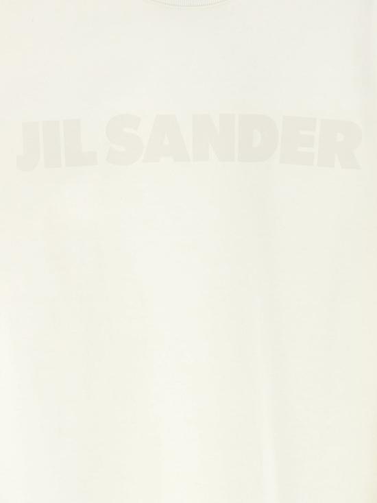  질샌더 긴팔 티셔츠 질 샌더 로고 프린트 티셔츠 화이트 - JIL SANDER
