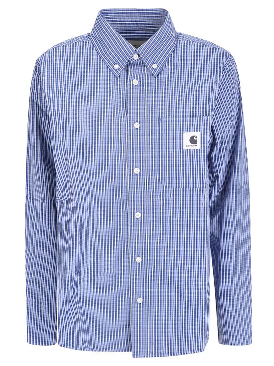 26SS 칼하트 WIP 롱슬리브 그로프 셔츠 I036234 3JLXX Groff Check Blue