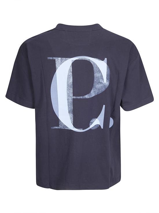 26SS 씨피 컴퍼니 반팔 티셔츠 20CMTS087A005100W 888 TOTAL ECLIPSE - C.P. COMPANY