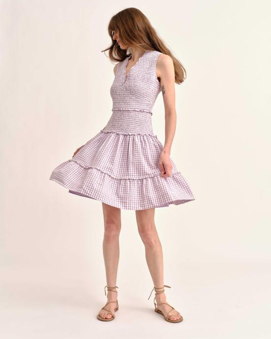  Cartolina 숏 원피스 카톨리나 레트 미니 드레스 위스테리아 - OTHER BRANDS