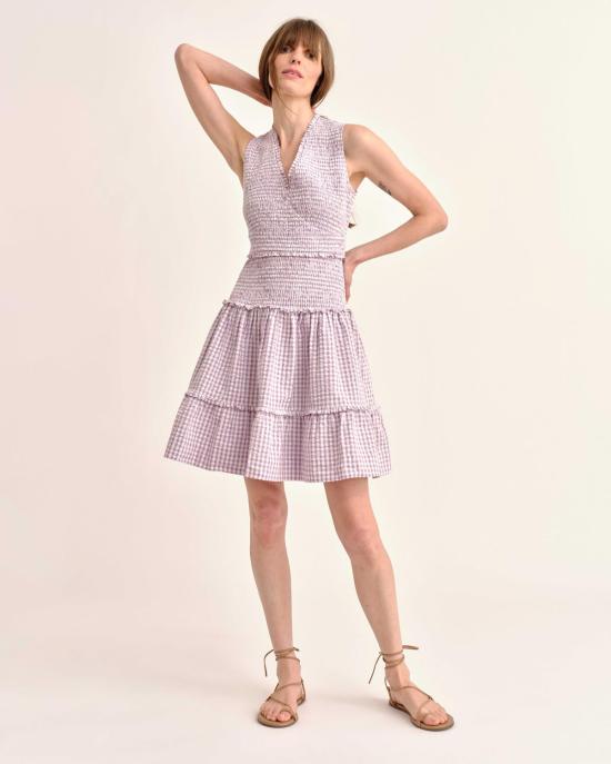  카르톨리나 숏 원피스 카톨리나 레트 미니 드레스 위스테리아 - CARTOLINA