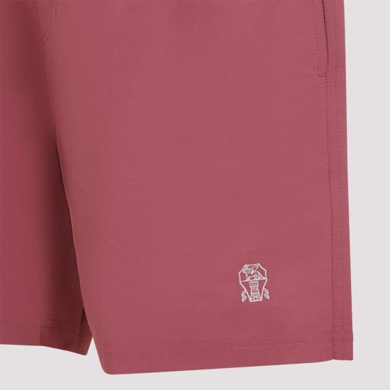  브루넬로 쿠치넬리 스윔팬츠 폴리에스터 수영 반바지 코랄로 - BRUNELLO CUCINELLI