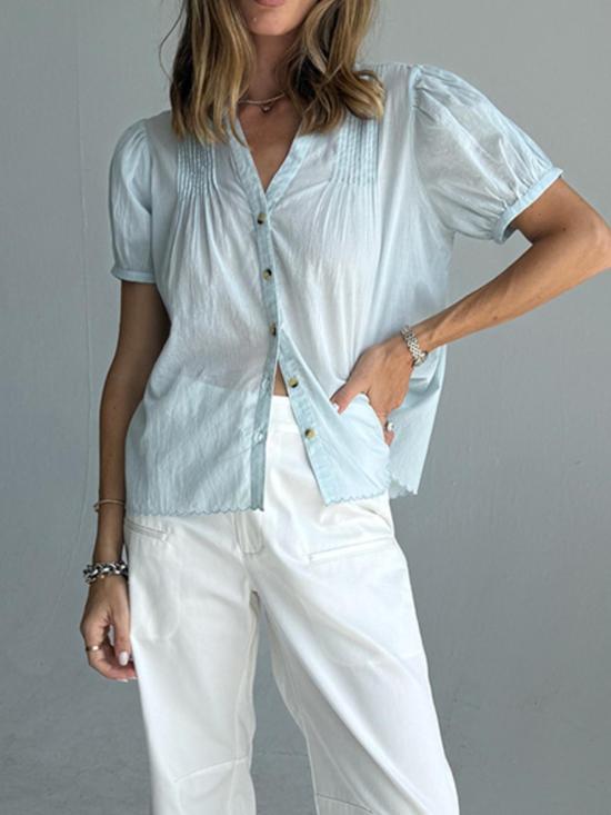  차오 루시아 블라우스 안녕 루시아 이자로 탑