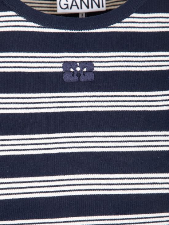 26SS 가니 스트라이프 립 탱크탑 A1050049 683 SKY CAPTAIN - GANNI