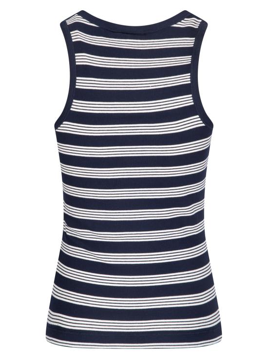 26SS 가니 스트라이프 립 탱크탑 A1050049 683 SKY CAPTAIN - GANNI