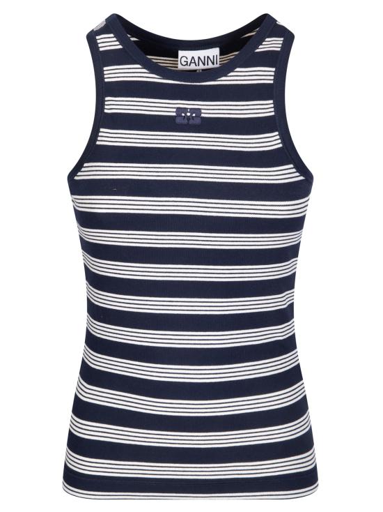 26SS 가니 스트라이프 립 탱크탑 A1050049 683 SKY CAPTAIN