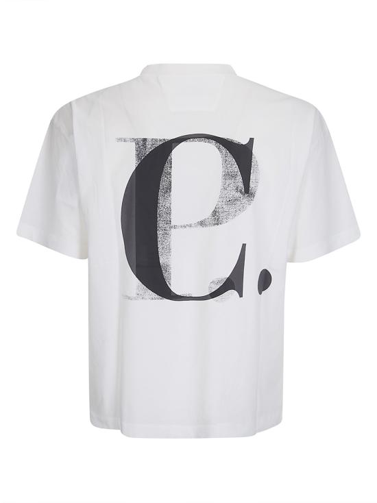26SS 씨피 컴퍼니 반팔 티셔츠 20CMTS087A005100W 103 GAUZE WHITE - C.P. COMPANY
