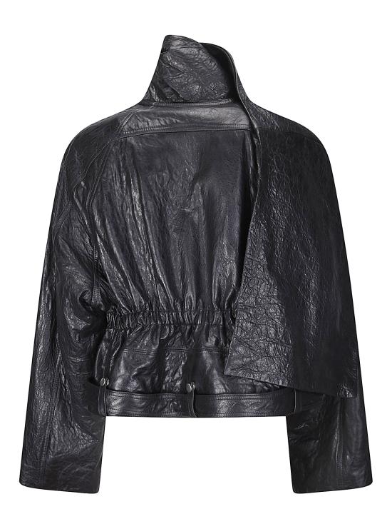 26SS 릭 오웬스 가죽 자켓 RP01F6716LBE 09 BLACK - RICK OWENS