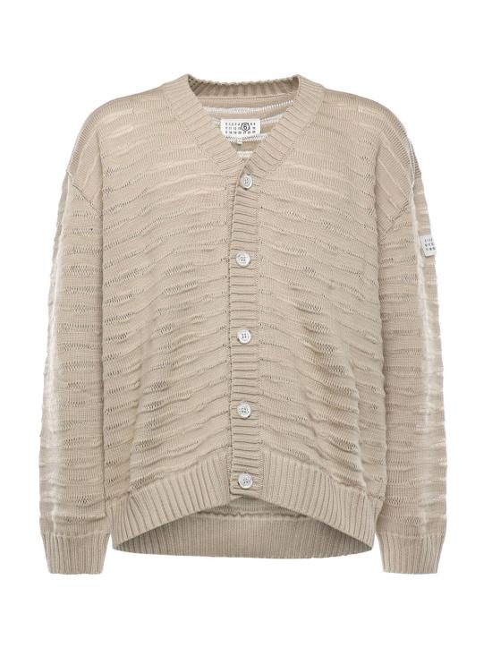  MM6 메종마르지엘라 가디건 Mm6 메종 마르지엘라 코튼  스웨터 듄