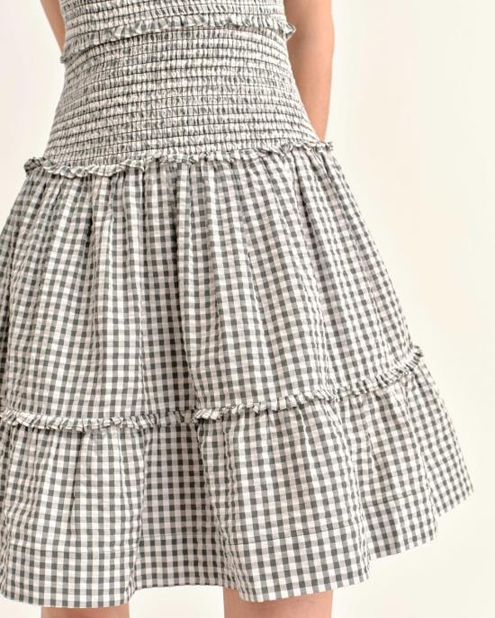  Cartolina 숏 원피스 카르톨리나 레트 미니 드레스 모스 - OTHER BRANDS