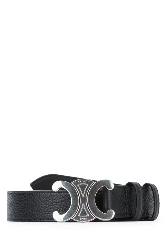 26SS 셀린느 가죽 벨트 45BIE3AUY 38SI Black
