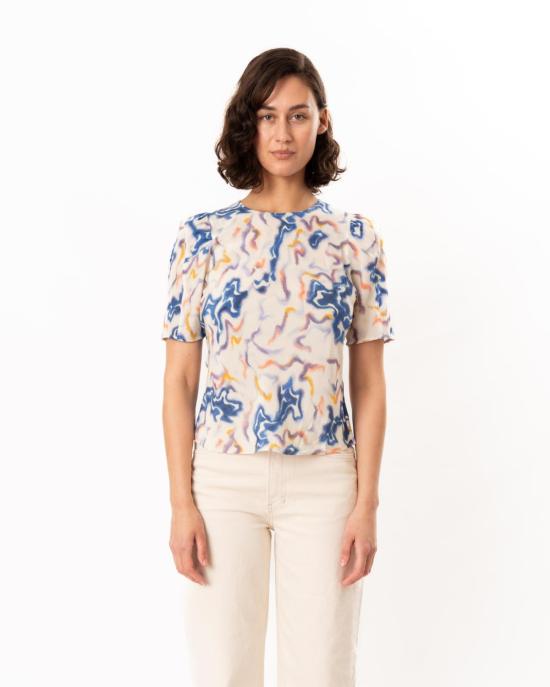  울라 존슨 블라우스 Ulla Johnson Corine 실크 탑 프리즘